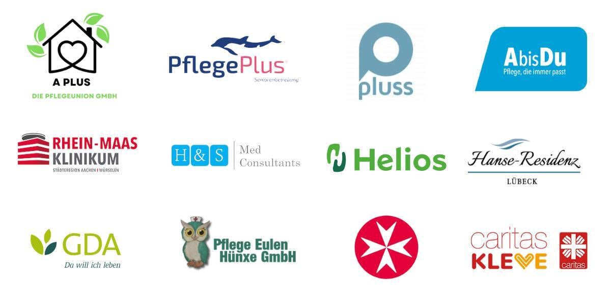 Arbeitgeber Logos mit Genehmigung (Stand Juni 2025)