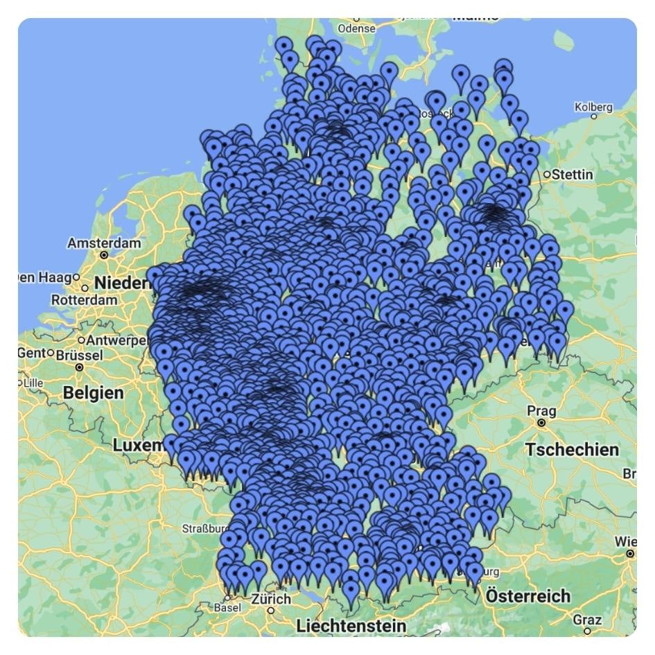 karte quadradisch abgerundete Ecken